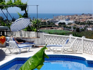View from the apartment to Almunecar and the beach